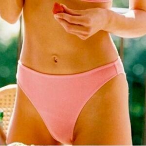 TRIANGL BOTTOMS ONLY CORAL VELVET HIGH WAIST NO BAG NEW WITH TAGS